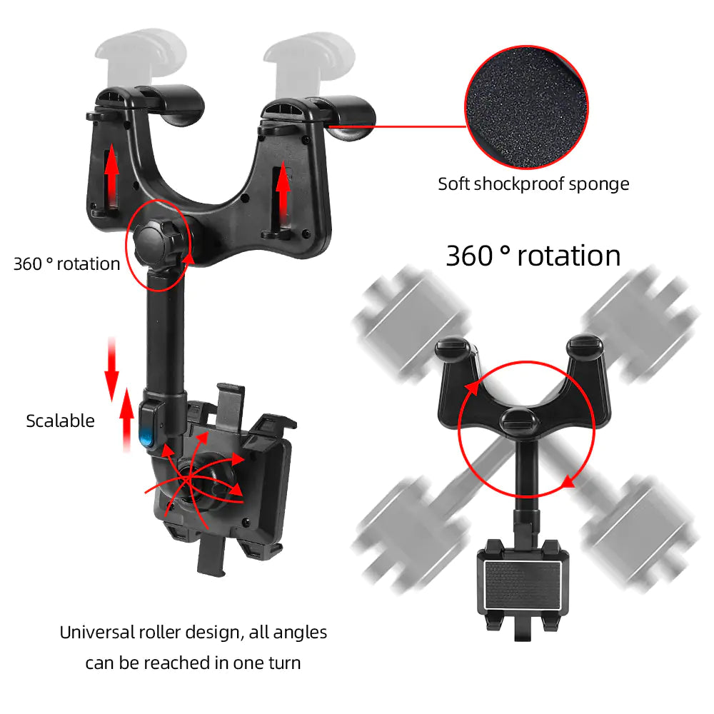 360Β° Rotatable Smart Phone Car Holder