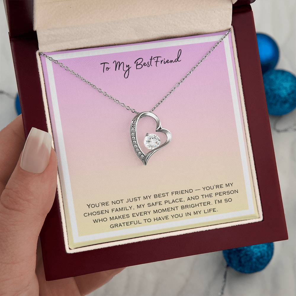 To My Bestfriend Forever Love Necklace