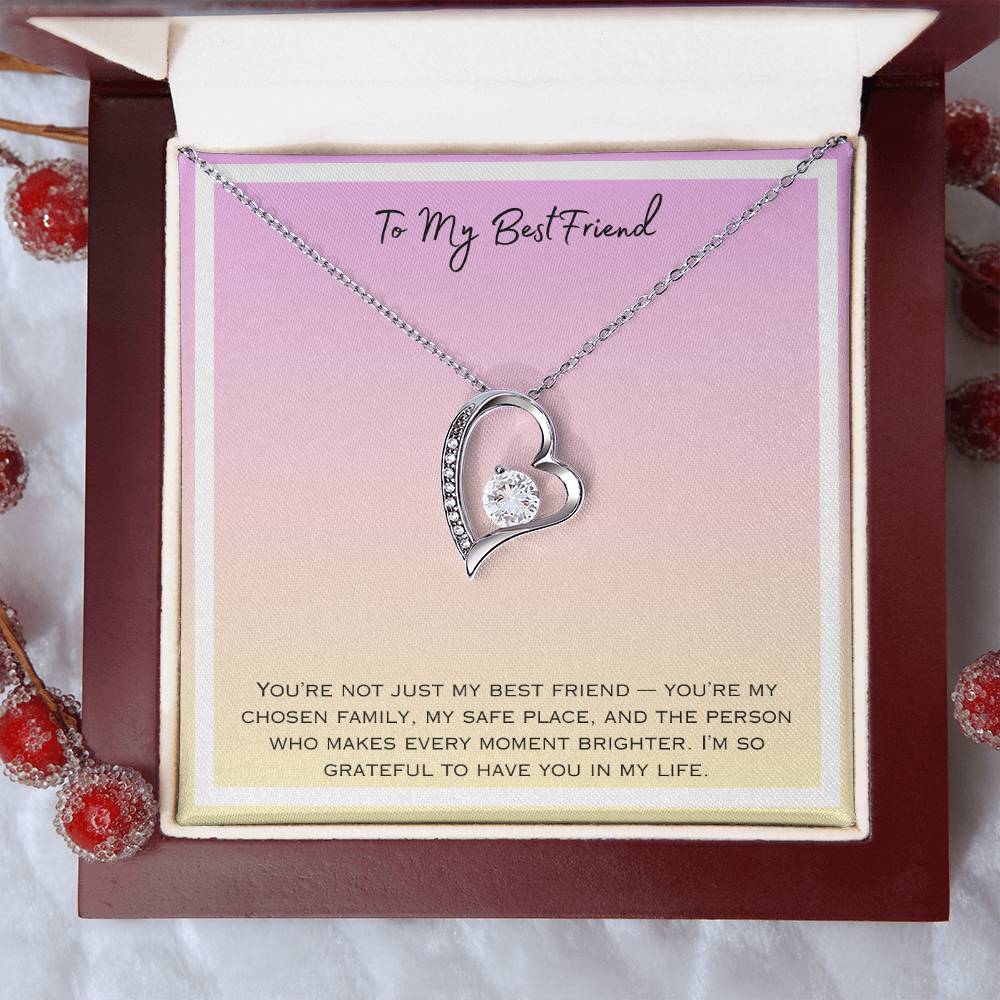 To My Bestfriend Forever Love Necklace