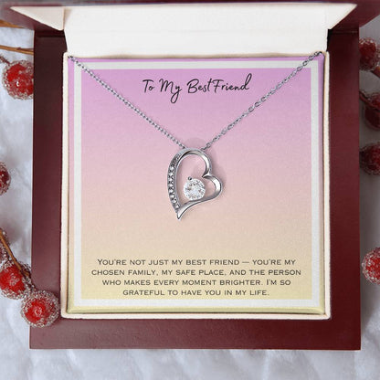 To My Bestfriend Forever Love Necklace