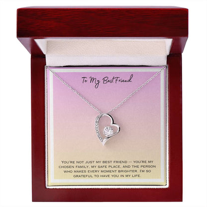 To My Bestfriend Forever Love Necklace