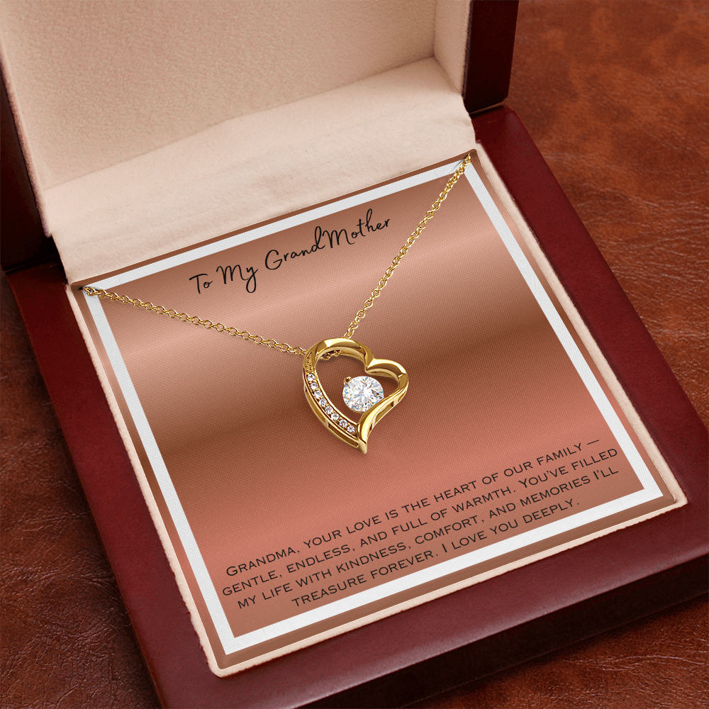 To My Grandmother Forever Love Necklace
