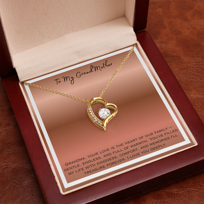 To My Grandmother Forever Love Necklace