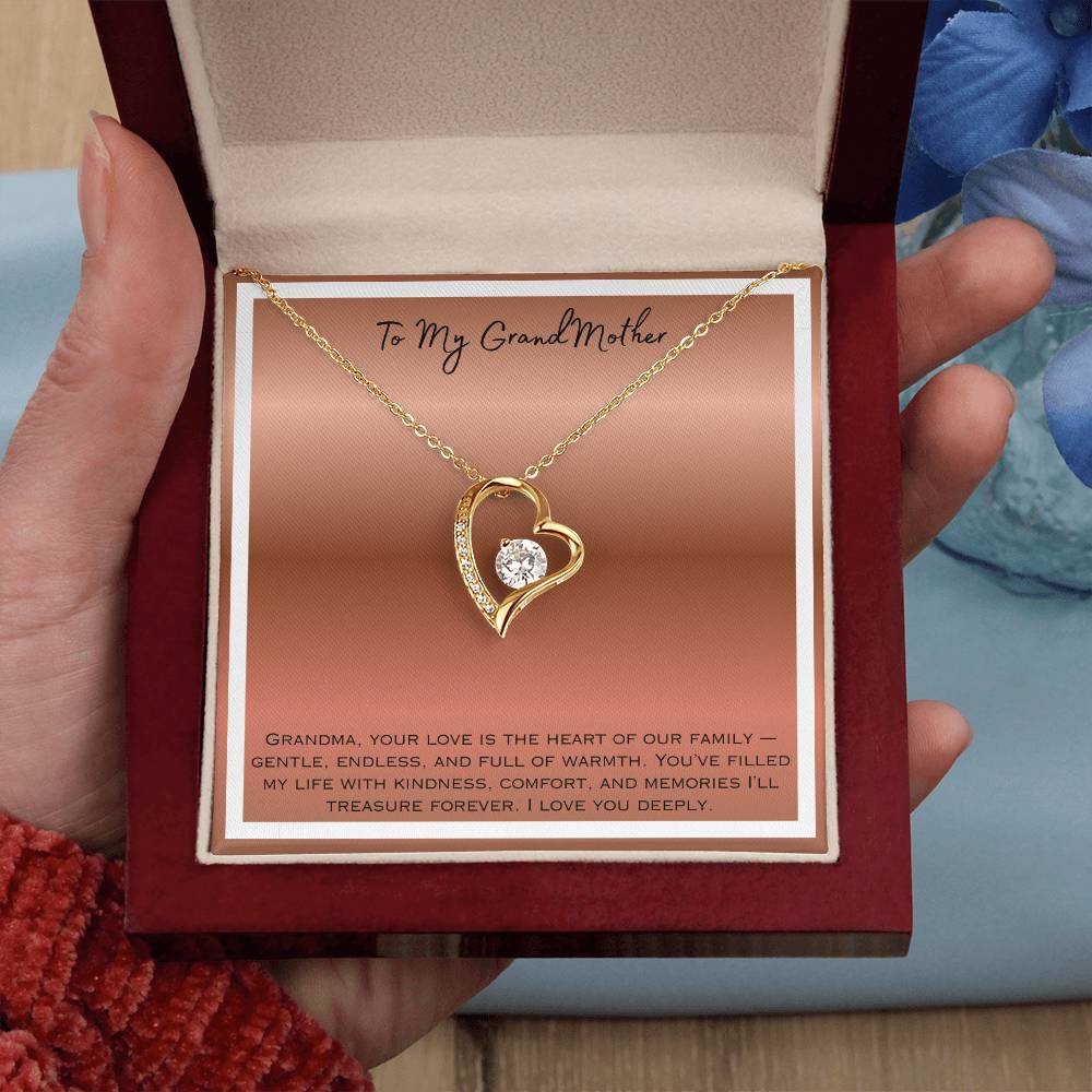 To My Grandmother Forever Love Necklace