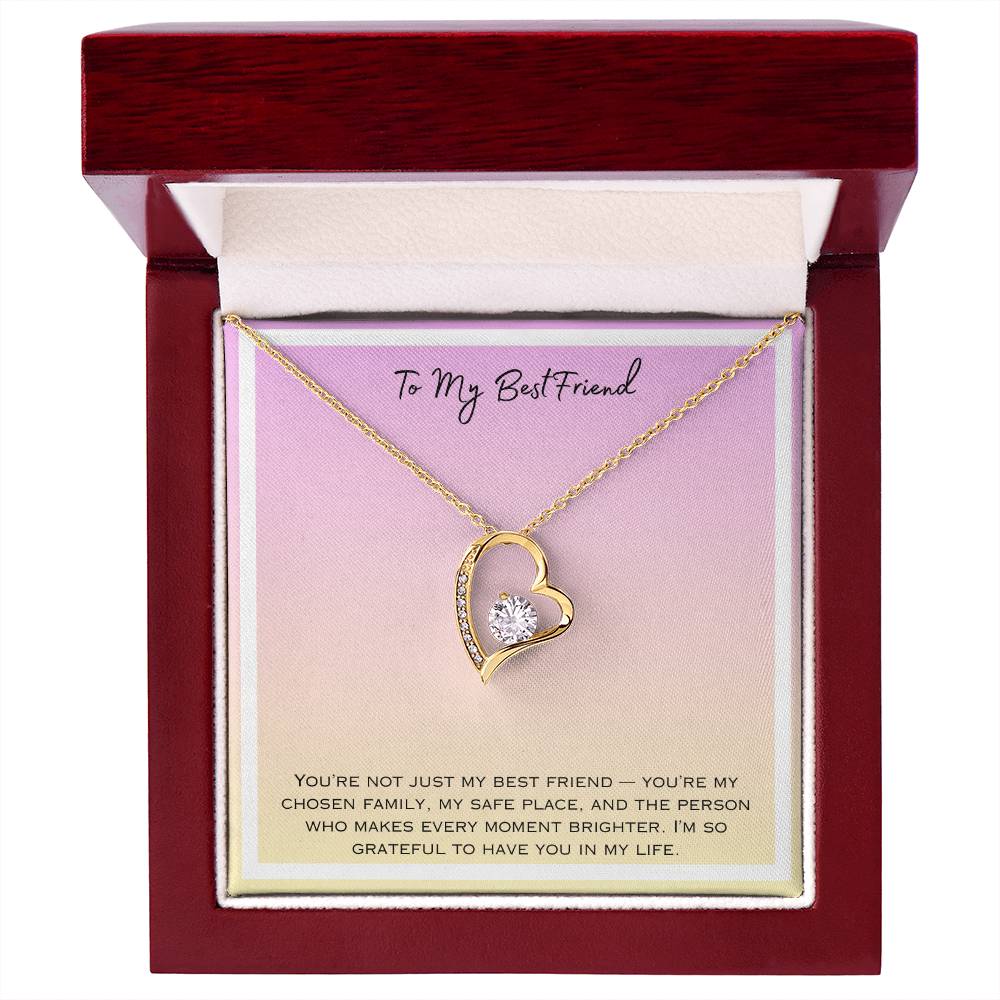To My Bestfriend Forever Love Necklace