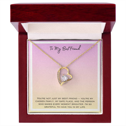 To My Bestfriend Forever Love Necklace