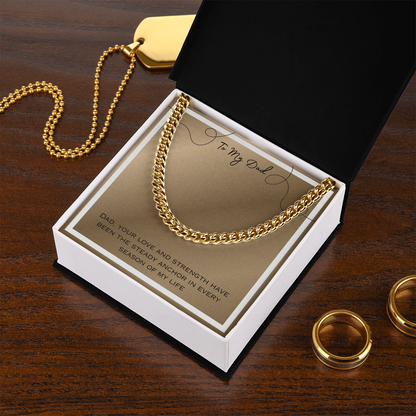 To Dad Cuban Link Chain