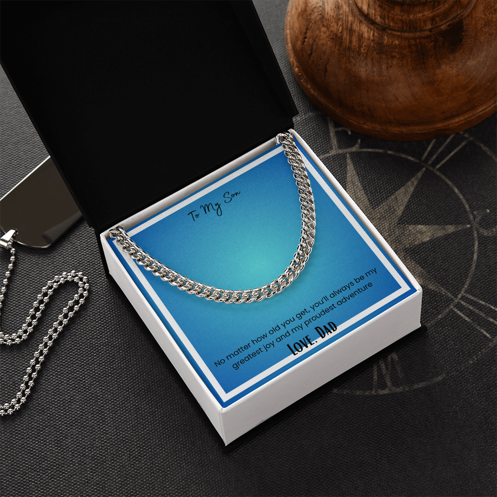 To My Son, From Dad Cuban Link Chain