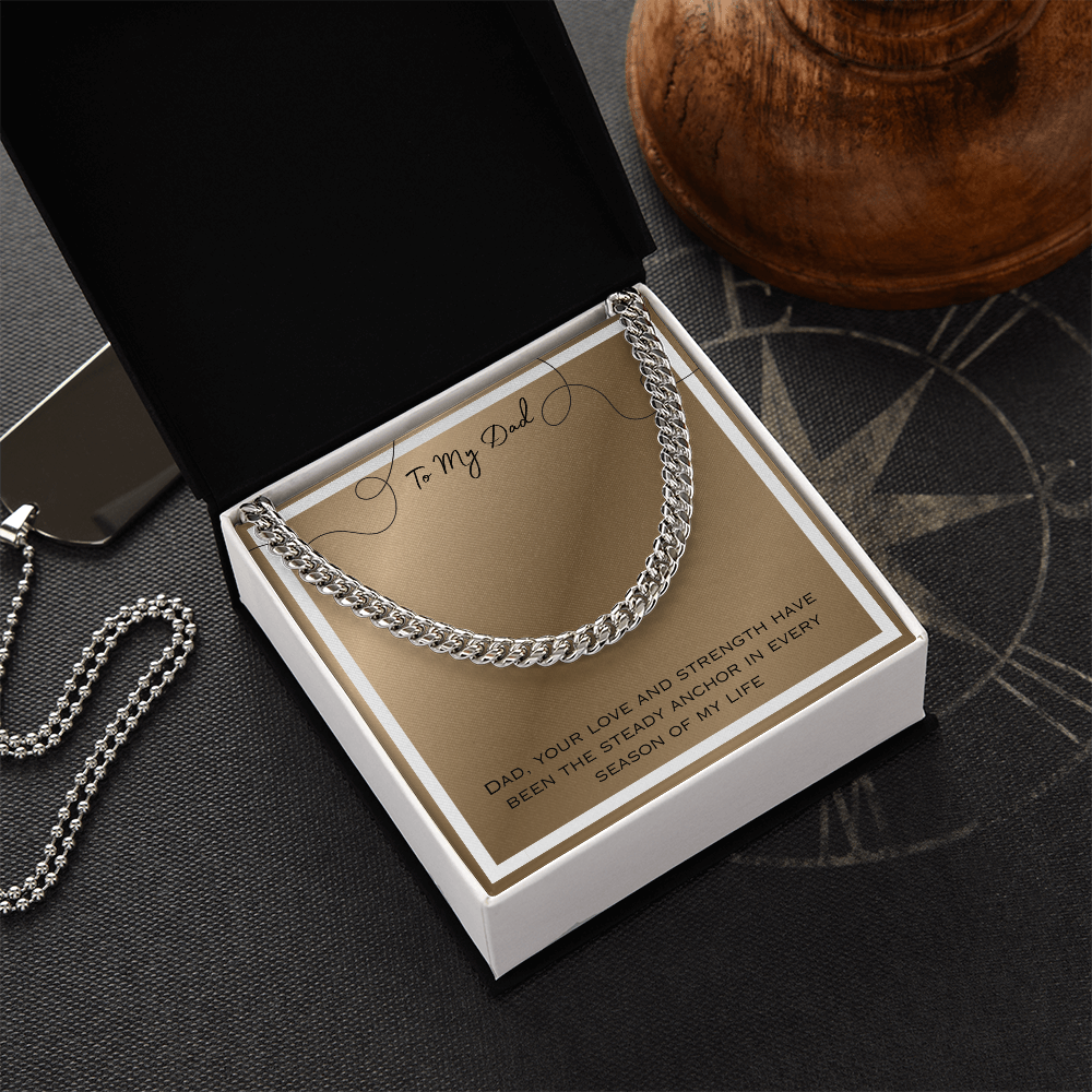 To Dad Cuban Link Chain