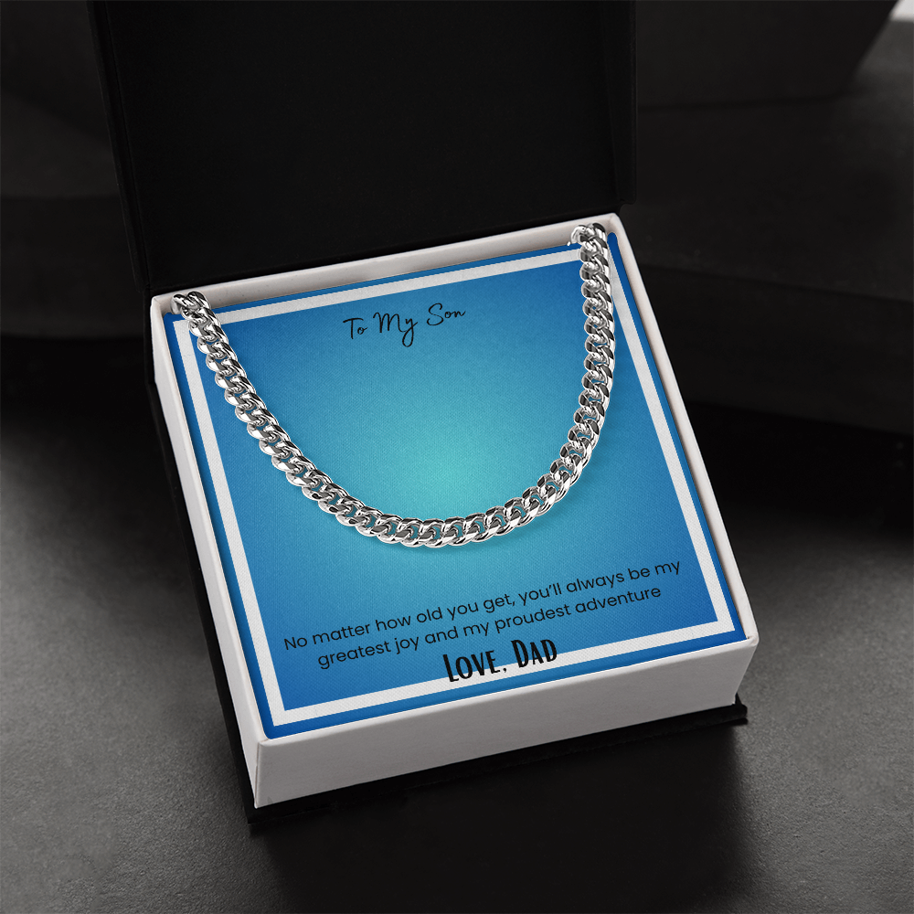 To My Son, From Dad Cuban Link Chain