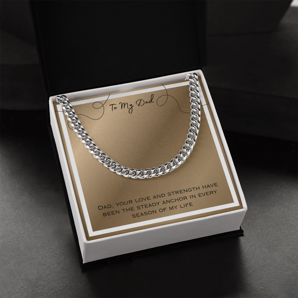 To Dad Cuban Link Chain