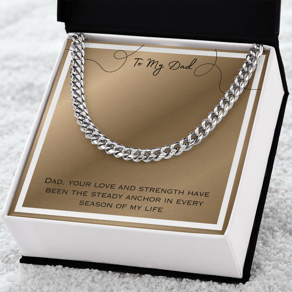To Dad Cuban Link Chain