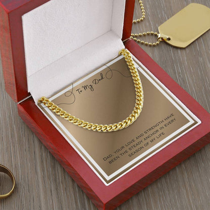 To Dad Cuban Link Chain