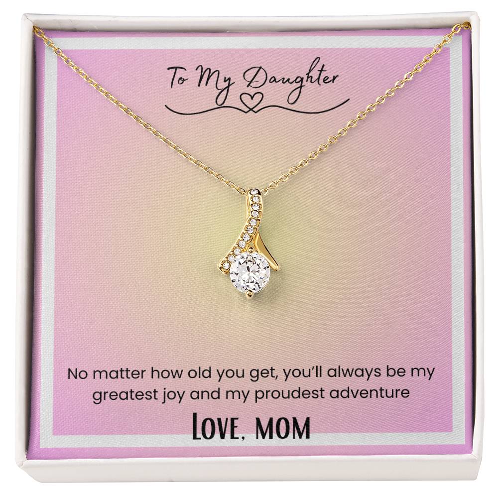 To My Daughter, From Mom Alluring Beauty Necklace