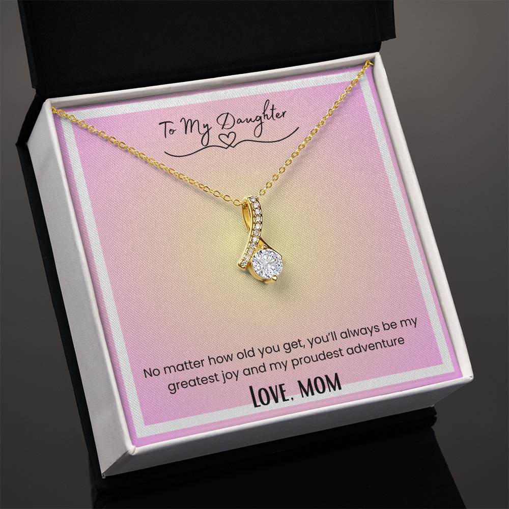 To My Daughter, From Mom Alluring Beauty Necklace