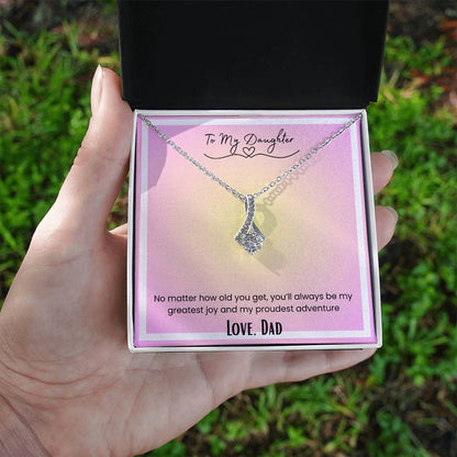 To My Daughter, From Dad Alluring Beauty Necklace