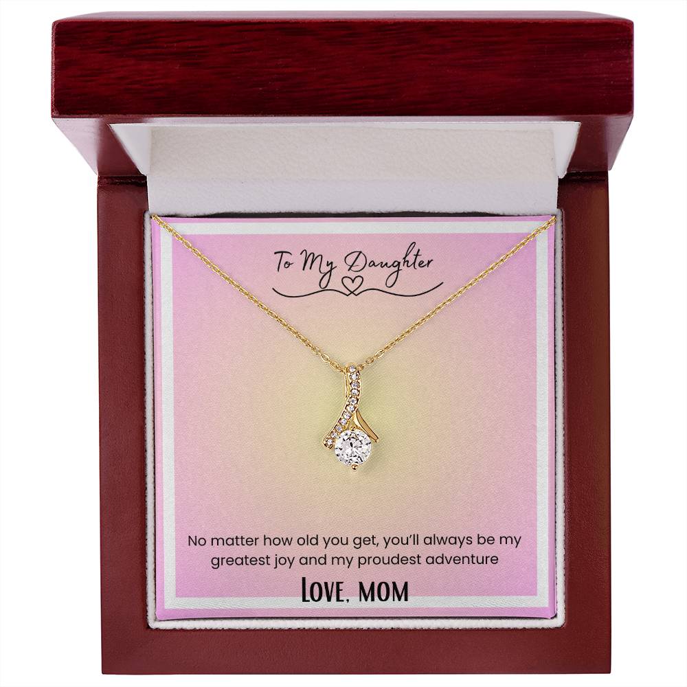 To My Daughter, From Mom Alluring Beauty Necklace
