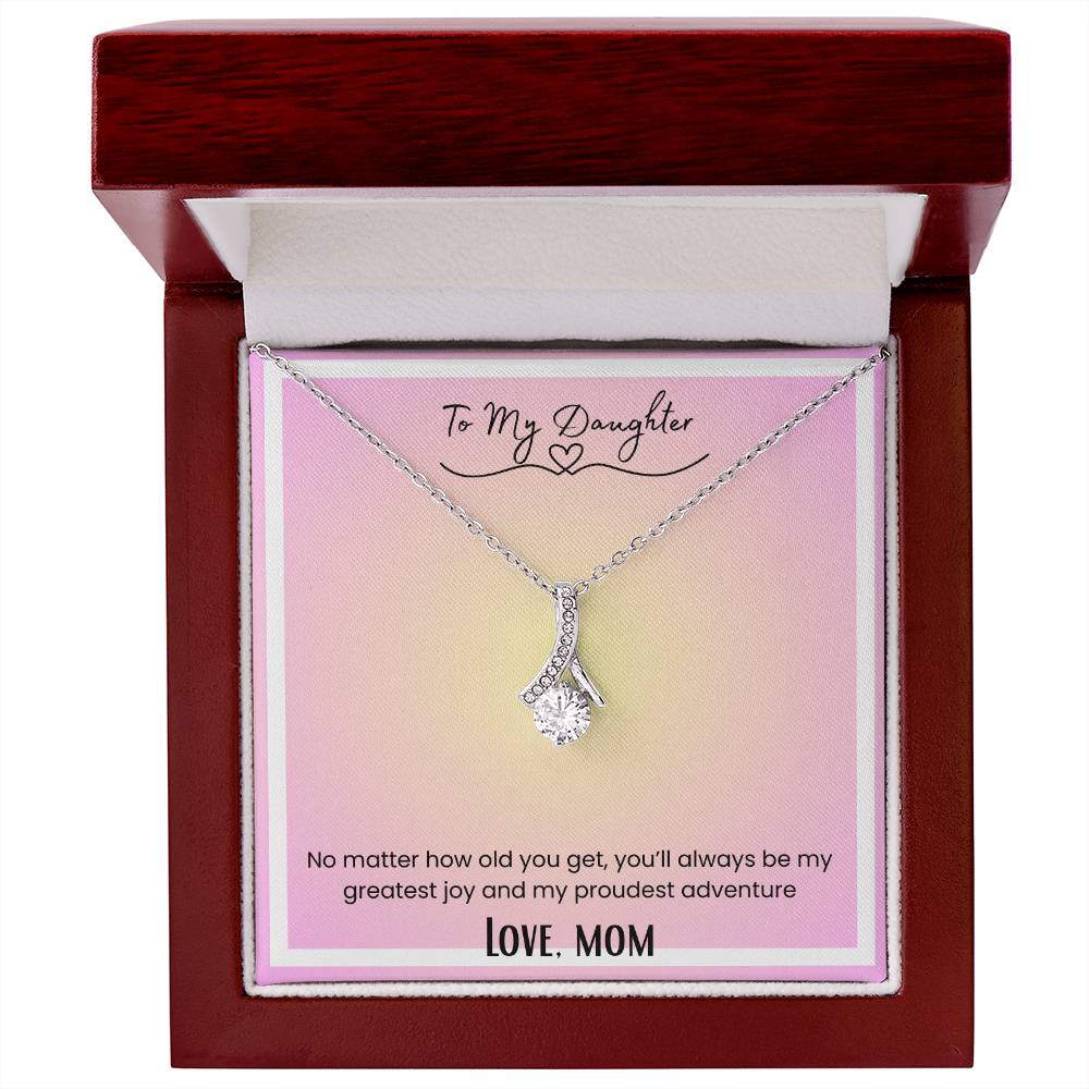 To My Daughter, From Mom Alluring Beauty Necklace