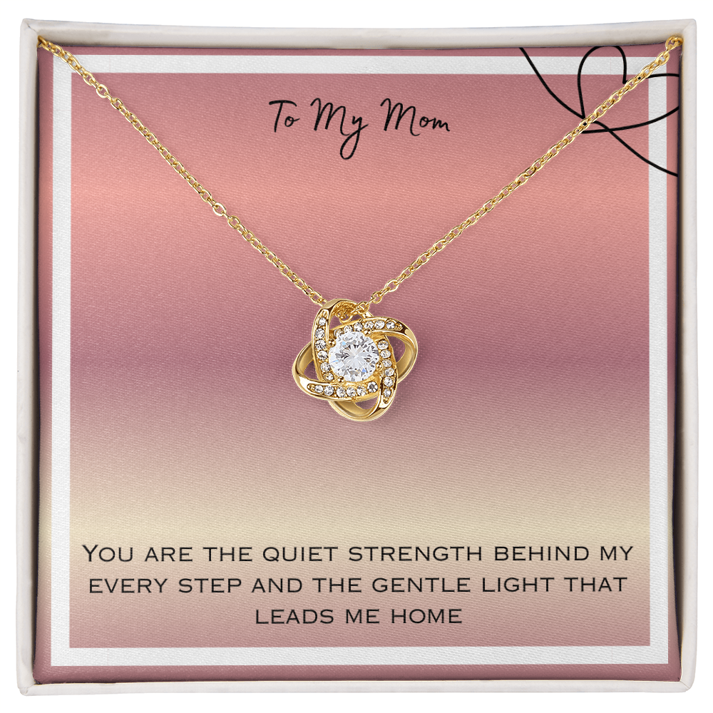 To My Mom Love Knot Necklace