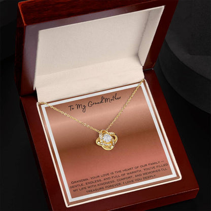 To My Grandmother  Love Knot Necklace