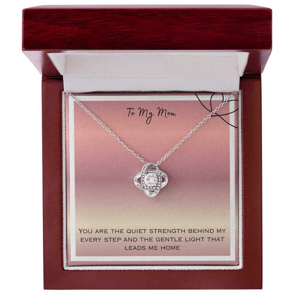 To My Mom Love Knot Necklace
