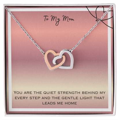 To Mom Interlocking Hearts Necklace