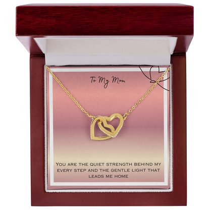 To Mom Interlocking Hearts Necklace