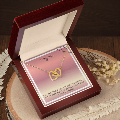 To Mom Interlocking Hearts Necklace