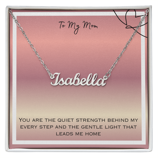 To My Mom Personalized Name Necklace