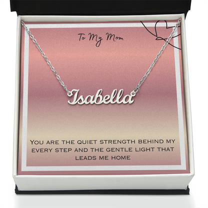 To My Mom Personalized Name Necklace