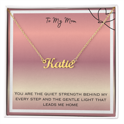 To My Mom Personalized Name Necklace