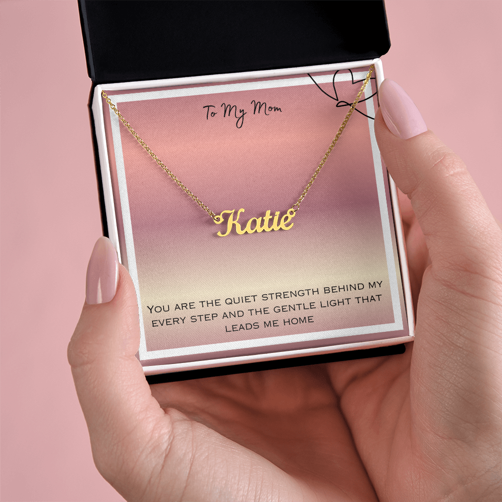 To My Mom Personalized Name Necklace
