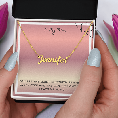 To My Mom Personalized Name Necklace
