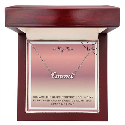 To My Mom Personalized Name Necklace
