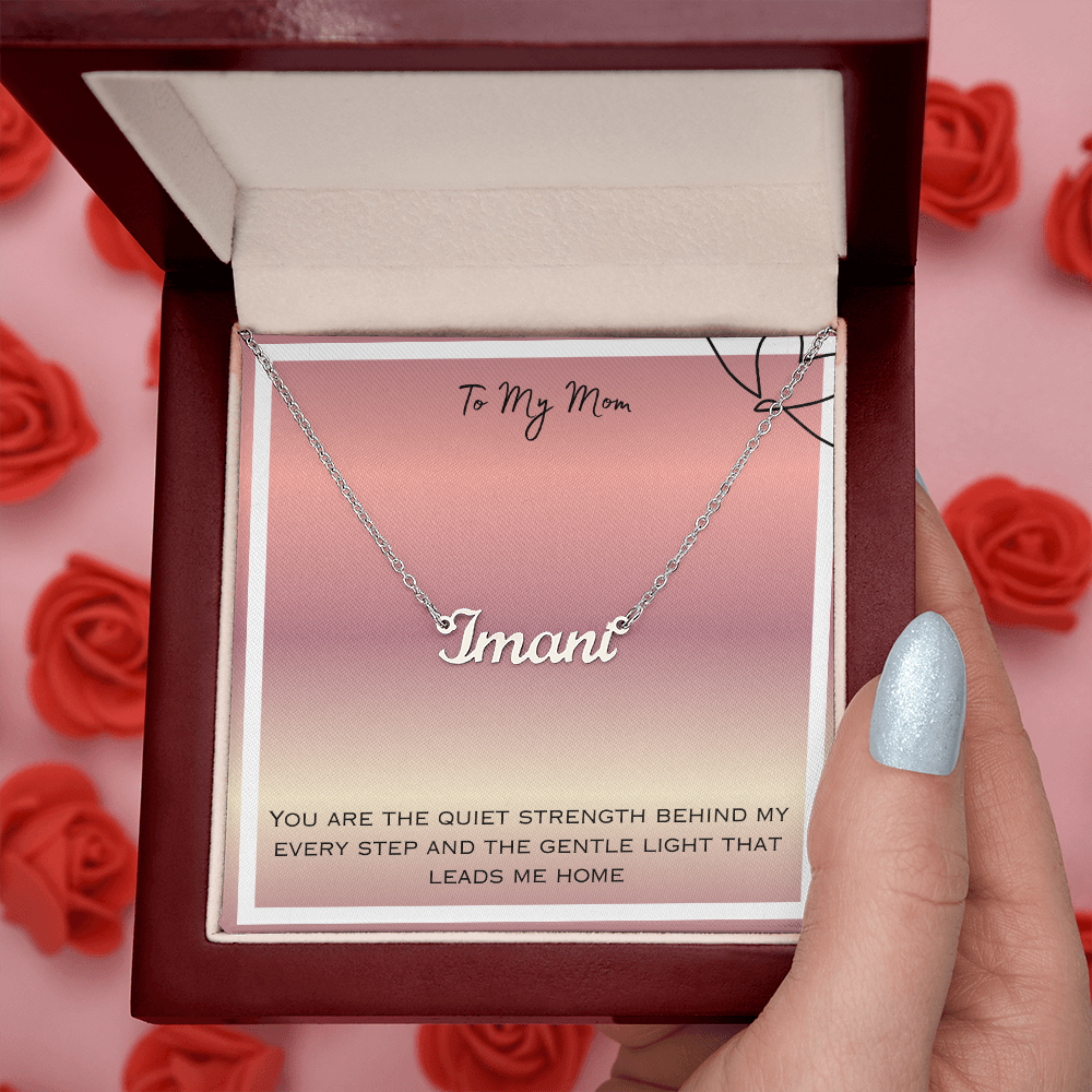 To My Mom Personalized Name Necklace