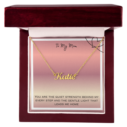 To My Mom Personalized Name Necklace