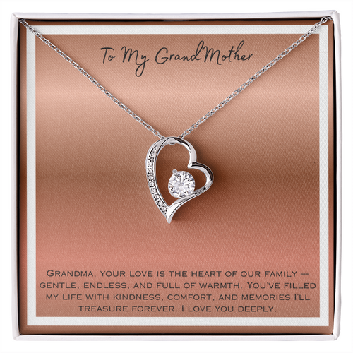 To My Grandmother Forever Love Necklace