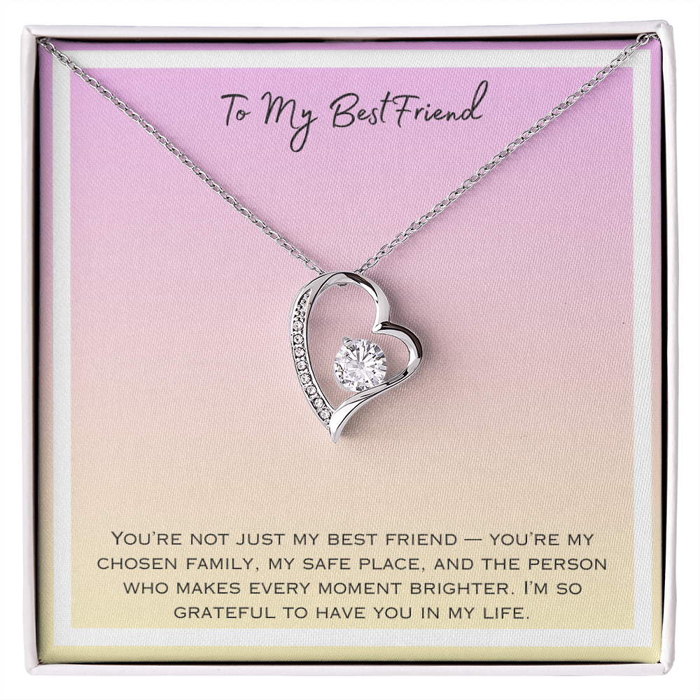 To My Bestfriend Forever Love Necklace