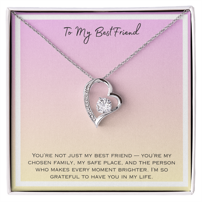 To My Bestfriend Forever Love Necklace