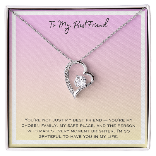 To My Bestfriend Forever Love Necklace