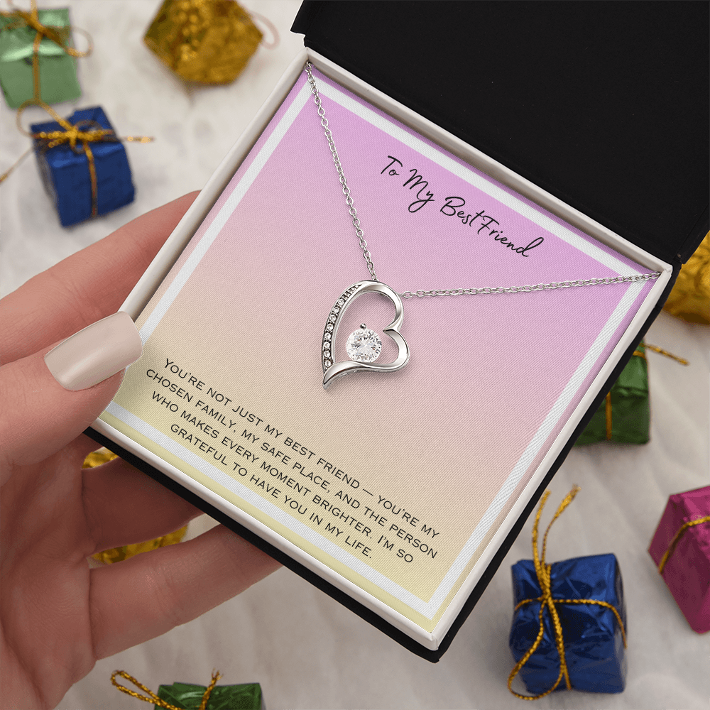 To My Bestfriend Forever Love Necklace