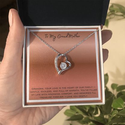 To My Grandmother Forever Love Necklace