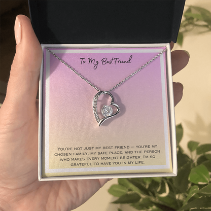 To My Bestfriend Forever Love Necklace