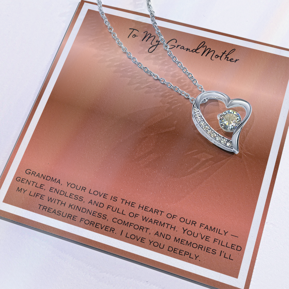 To My Grandmother Forever Love Necklace