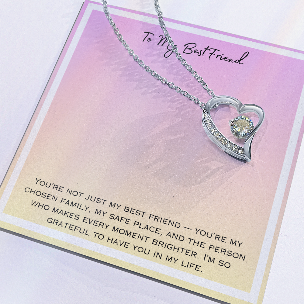 To My Bestfriend Forever Love Necklace