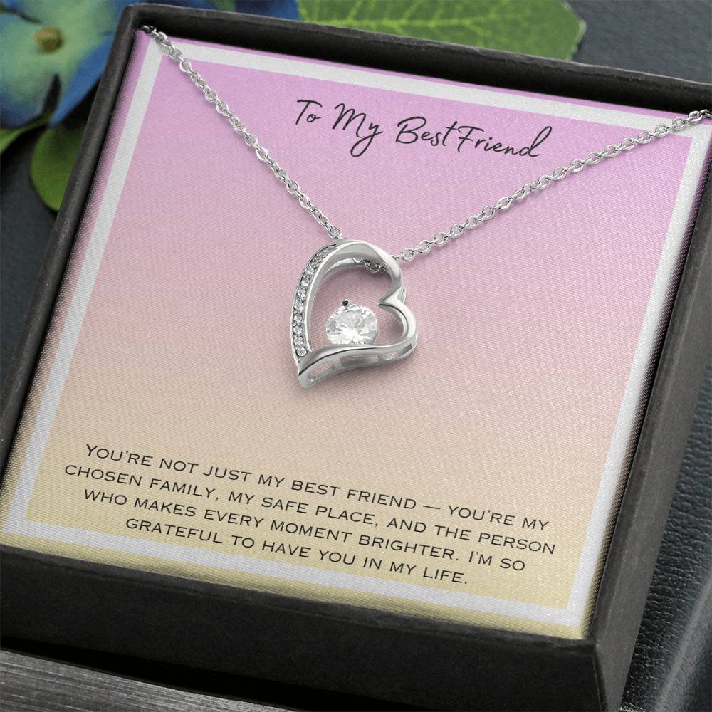 To My Bestfriend Forever Love Necklace