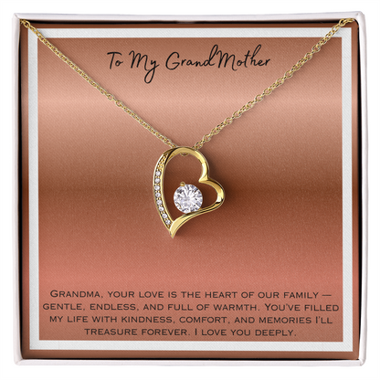 To My Grandmother Forever Love Necklace