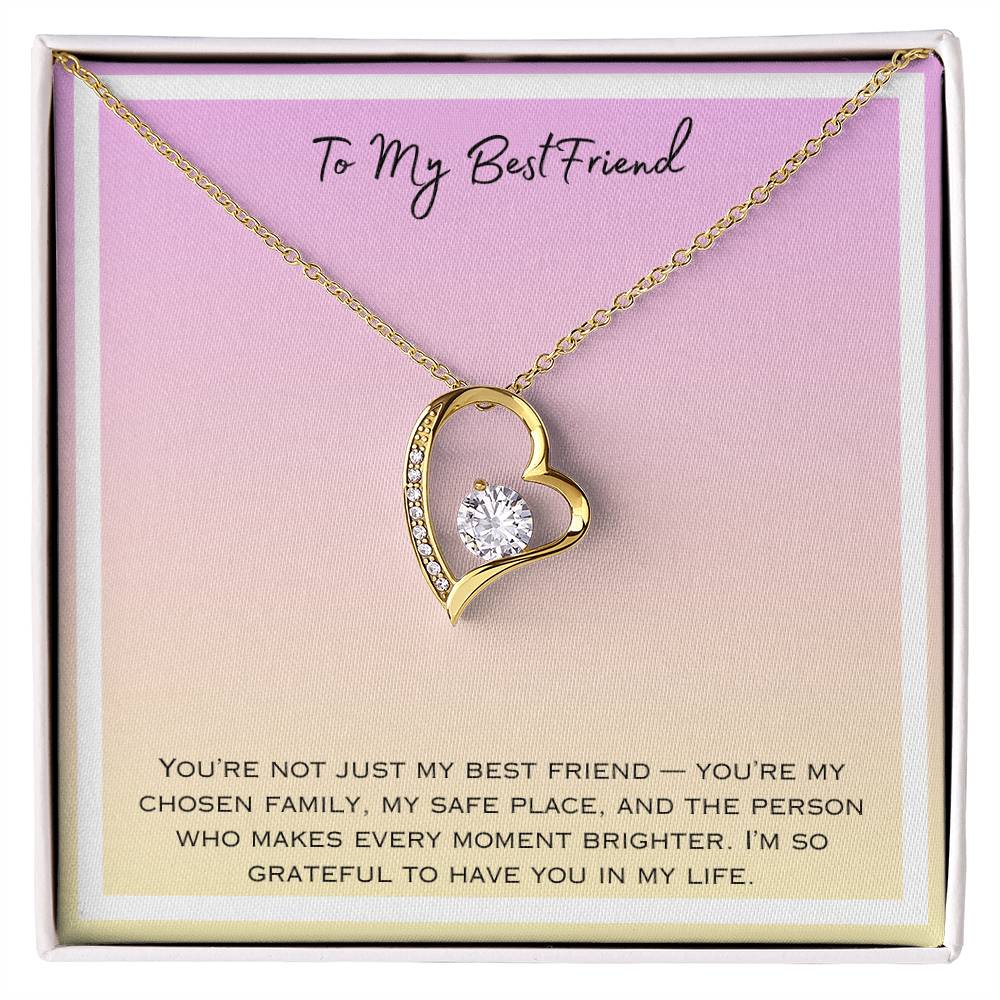 To My Bestfriend Forever Love Necklace