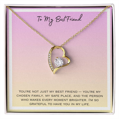 To My Bestfriend Forever Love Necklace