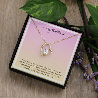 To My Bestfriend Forever Love Necklace